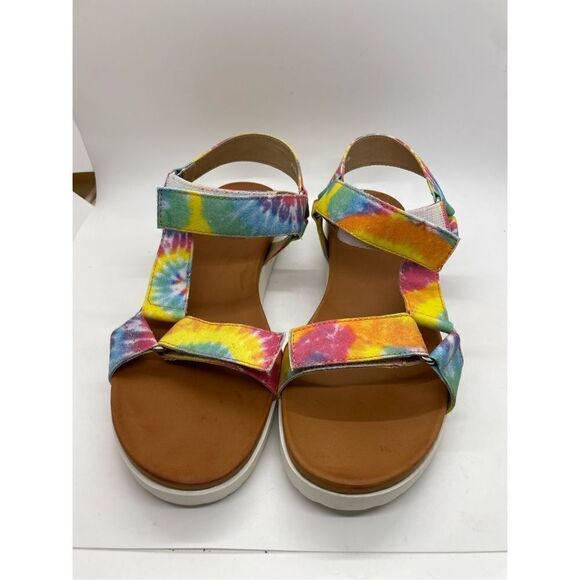 JELLYPOP RAINBOW TYD DYE QUESTS SANDALS
WOMENS Size 8.5 - Picture 2 of 12